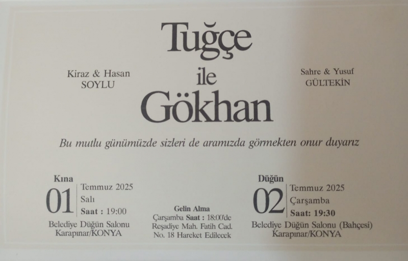 DÜĞÜN DAVETİ