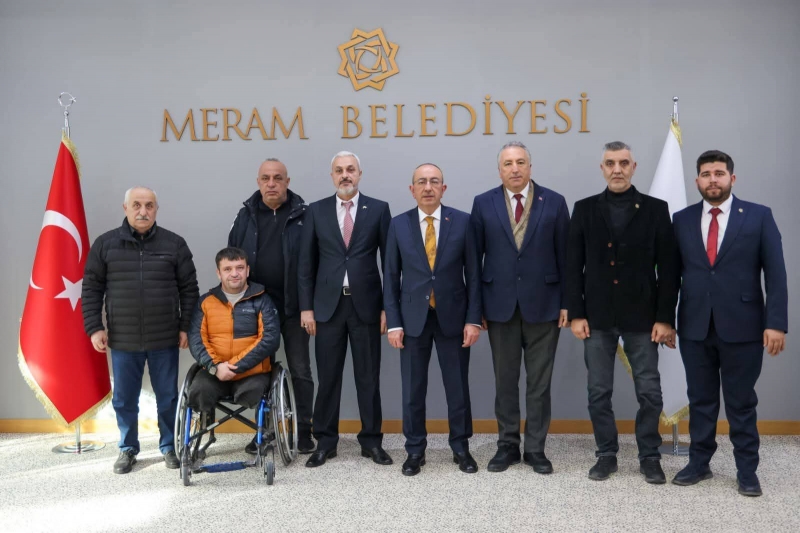 MERAM BELEDİYE BAŞKANIMIZA NEZAKET ZİYARETİ 