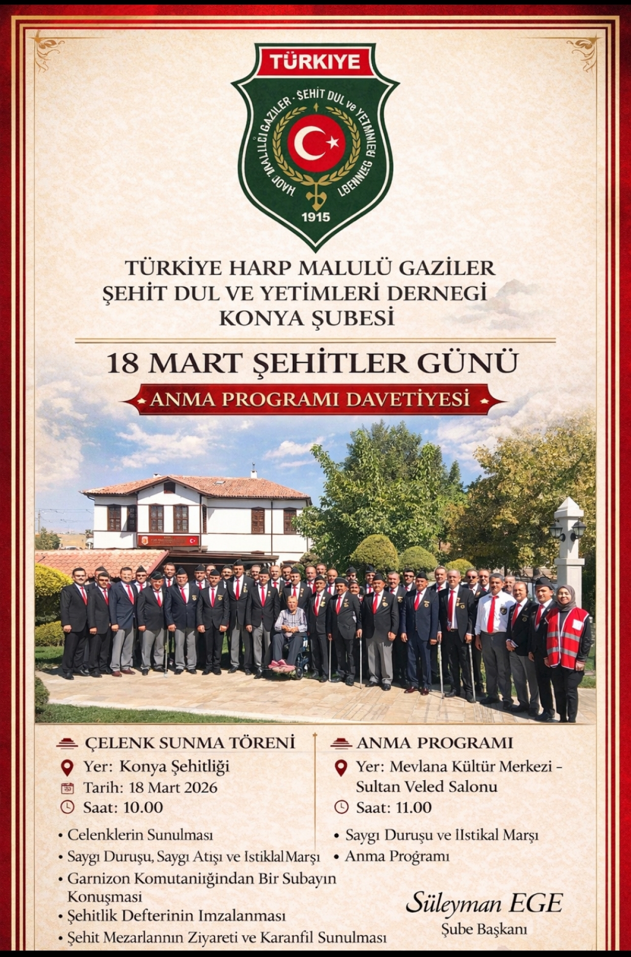 18 MART ŞEHİTLERİ ANMA PROGRAMI 