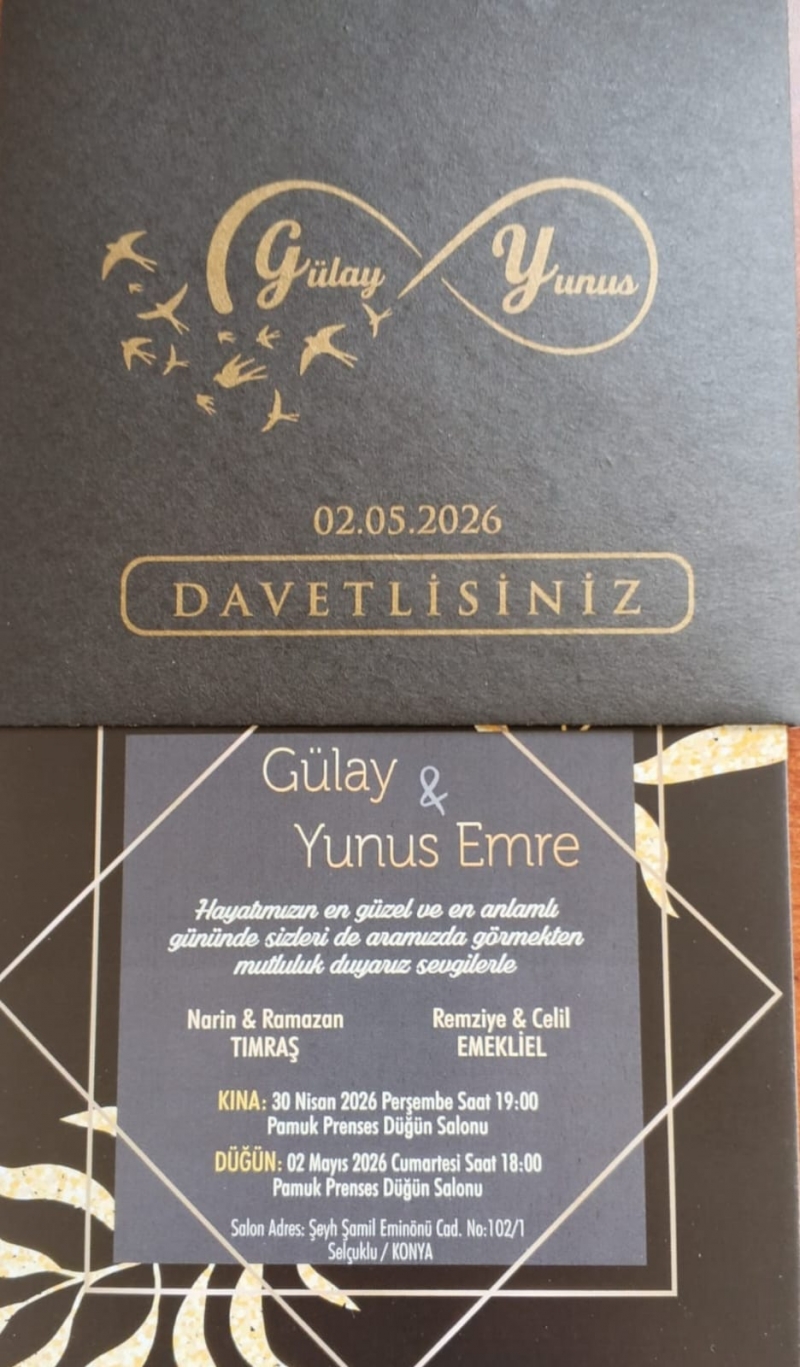 GAZİMİZİN KIZININ DÜĞÜNÜNE DAVET 
